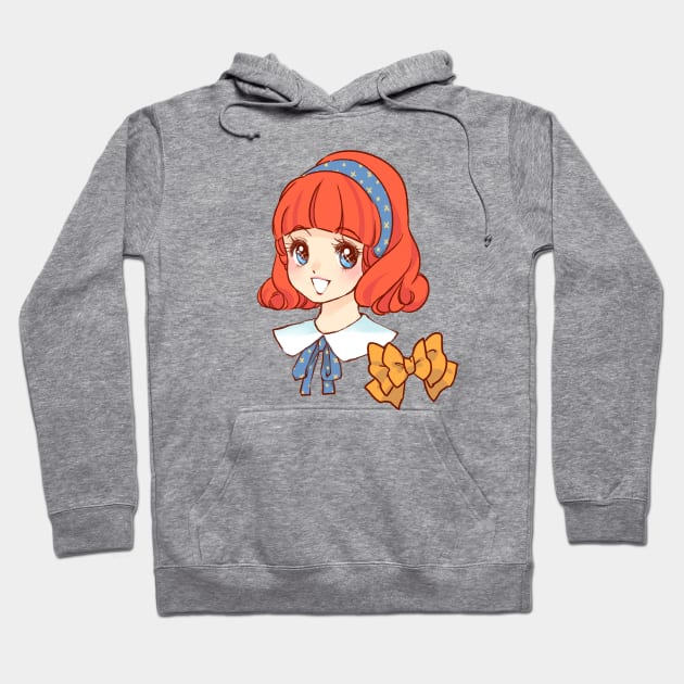 Bow Tie Girl Hoodie by Kate Paints